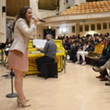 Photo Flash: Chilina Kennedy Celebrates BEAUTIFUL Sing for Hope Piano at Carole King'