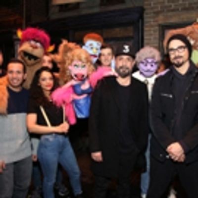 Photo Coverage: The Backstreet Boys Visit AVENUE Q