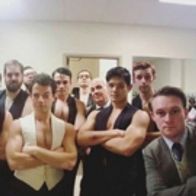 Photo Flash: The CABARET Boys Celebrate 100 Performances, and More Saturday Intermission Pics!