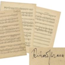 Richard Strauss' Handwritten Manuscript For 'Die Schweigsame Frau' To Be Auctioned