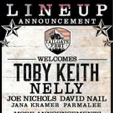 Toby Keith, Nelly, Joe Nichols, David Nail, Jana Kramer, Parmalee Added to LA's…