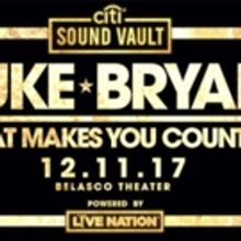 Citi Sound Vault Presents Luke Bryan at LA's Belasco Theater Tonight Streaming Live…
