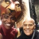 Photo Flash: Harry Belafonte Visits Broadway's THE LION KING