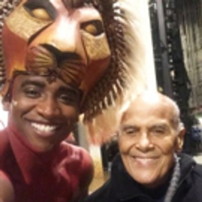 Photo Flash: Harry Belafonte Visits Broadway&#039;s THE LION KING