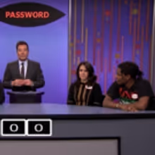VIDEO: Jimmy Fallon Plays Password with Abbi Jacobson and A$AP Rocky
