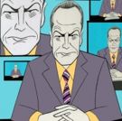 BWW Exclusive: Ken Fallin Draws the Stage - Bryan Cranston in NETWORK