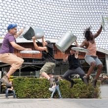 VIDEO: Stars Of STOMP Shake Up The Streets Of Birmingham With Foot-Stomping Live…