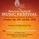 2nd Edition Of The American Sephardi Music Festival (Session) Opens On October 4-8