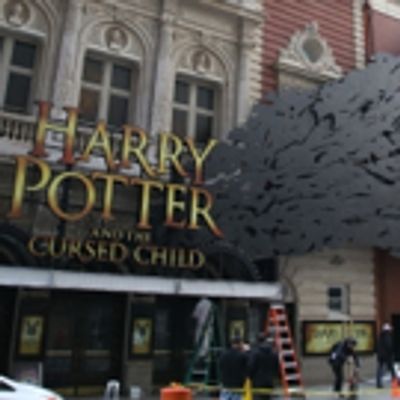 Photo Coverage: Just Like Magic! The HARRY POTTER AND THE CURSED CHILD Marquee Gets Installed!