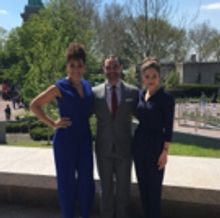 Photo Flash: Laura Osnes, Lilli Cooper and Javier Muñoz Honor Irving Berlin Statue o