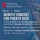 MSM Presents Benefit Concert For Puerto Rico Featuring Pinchas Zukerman
