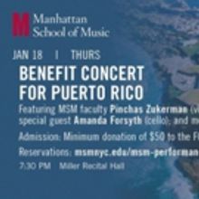 MSM Presents Benefit Concert For Puerto Rico Featuring Pinchas Zukerman