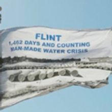 LaToya Ruby Frazier's Flag Speaks For Justice In Flint, Michigan