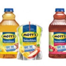 Mott's answers the call for less sugar in juice with NEW Mott's Sensibles