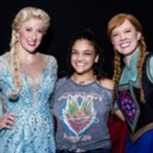 Photo Flash: Olympian Laurie Hernandez Visits FROZEN