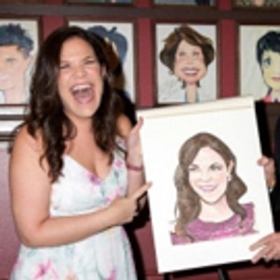 Photo Coverage: An Upstandin&#039; Lady Is She! CAROUSEL&#039;s Lindsay Mendez Celebrates New Sardi&#039;s Portrait