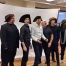 TV: Watch Tony Yazbeck and More Sing 'Into the Fire' in Rehearsals for THE SCARLET…