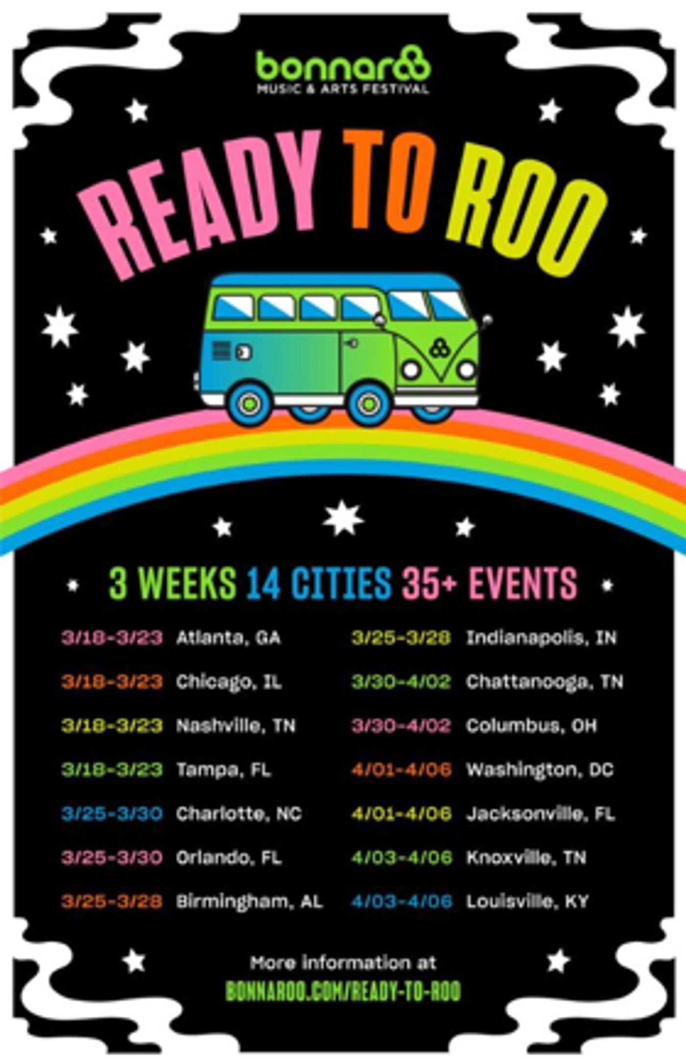 Bonnaroo Announces READY TO ROO Tour  Image