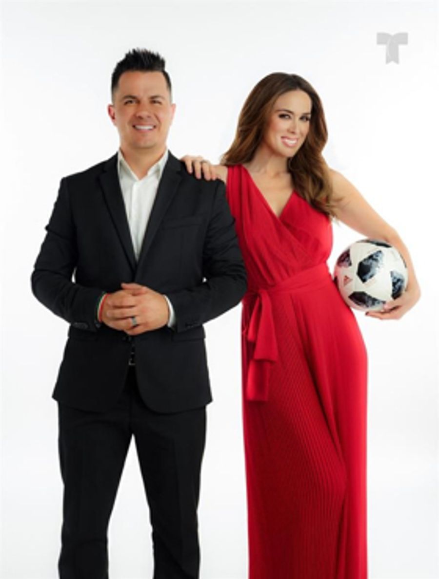 Telemundo Celebrates The World Cup With VIVA EL MUNDIAL Y MAS Hosted By Jacqueline Bracamontes and Karim Mendiburu  Image