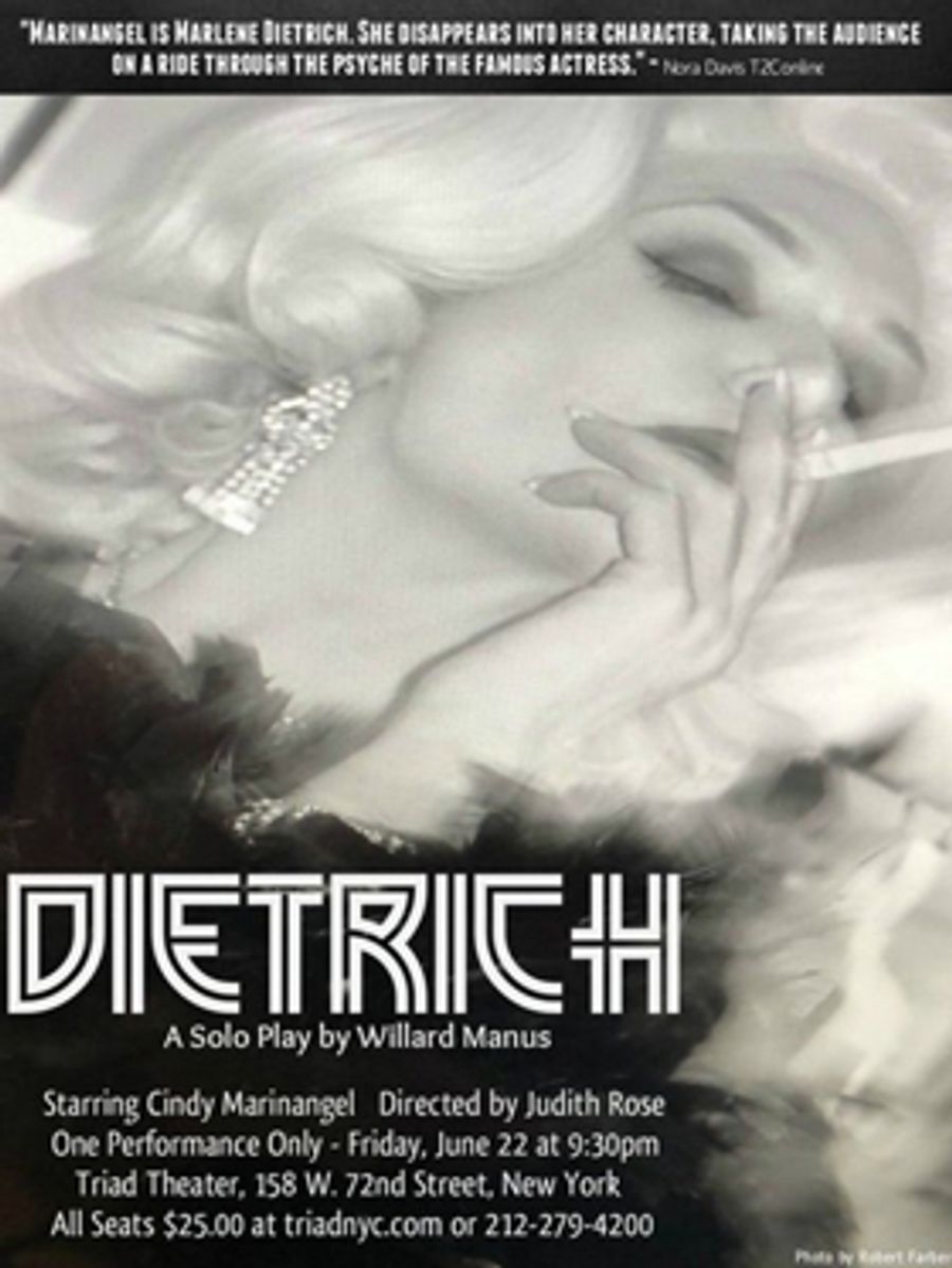 DIETRICH Set for One-Night Only Performance at The Triad Image