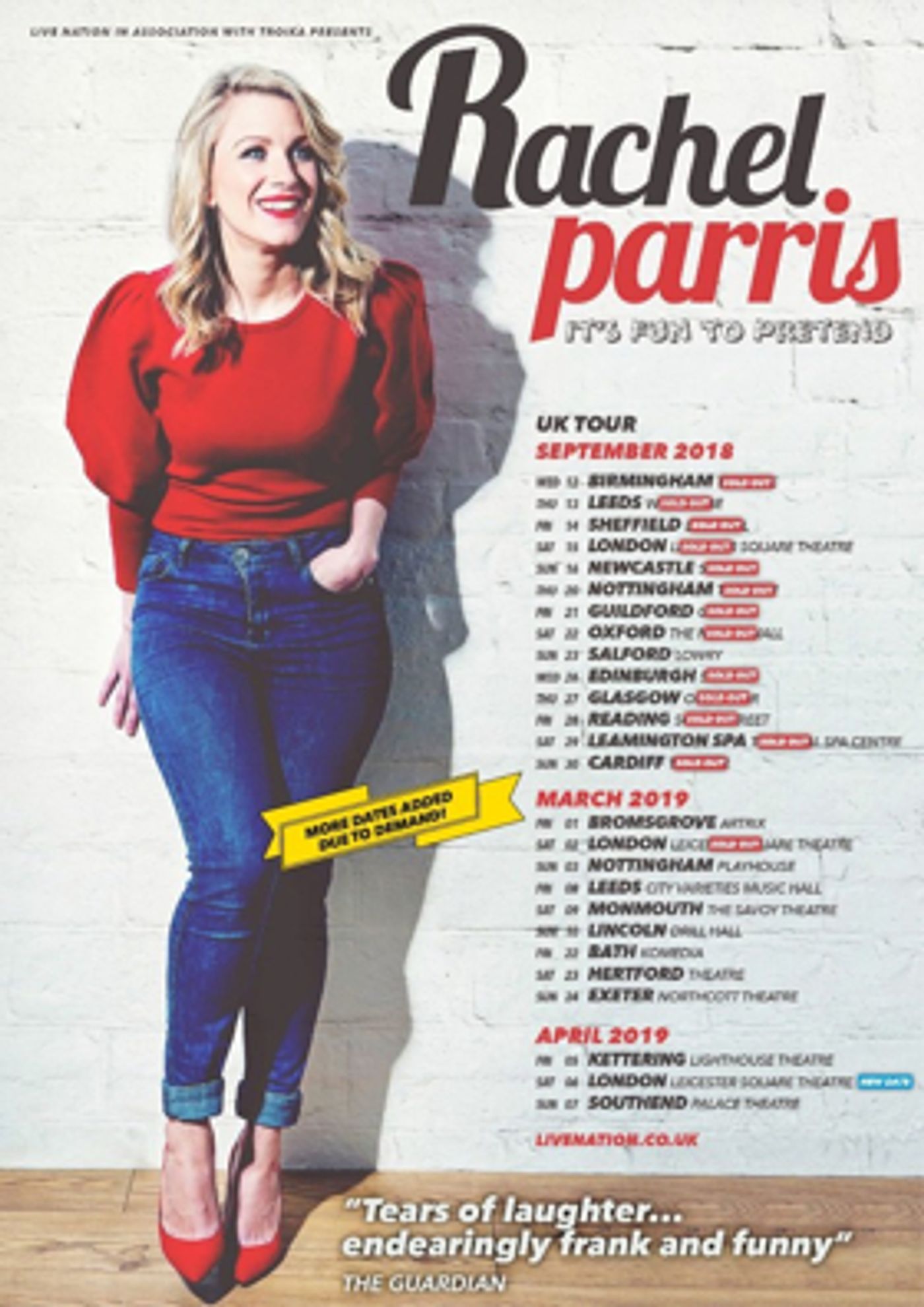 Rachel Parris Adds Extra Date For IT'S FUN TO PRETEND at Leicester Sq Theatre  Image