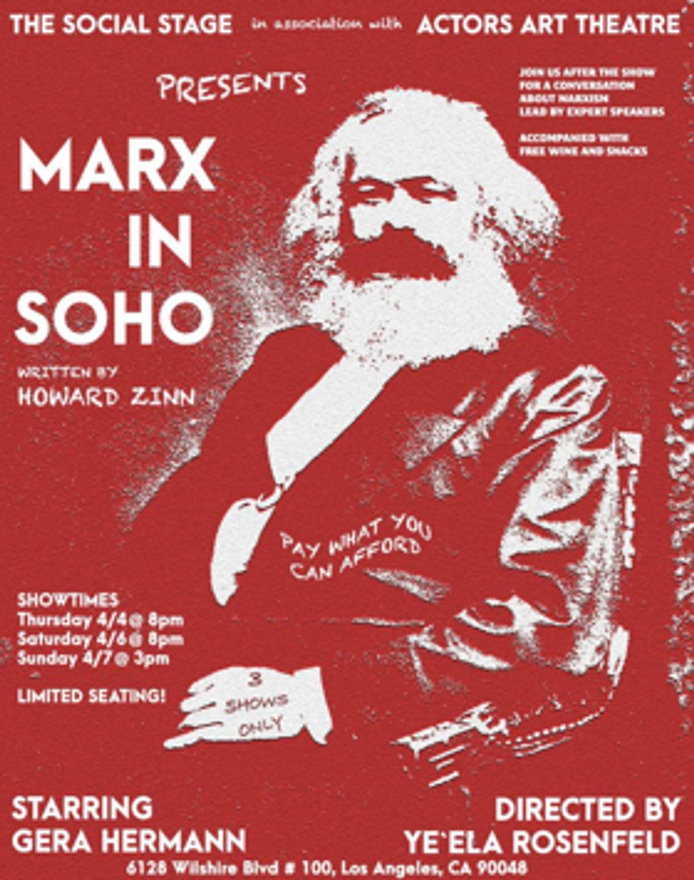 Karl Marx Arrives in Los Angeles In MARX IN SOHO Karl Marx Arrives in Los Angeles In MARX IN SOHO Image