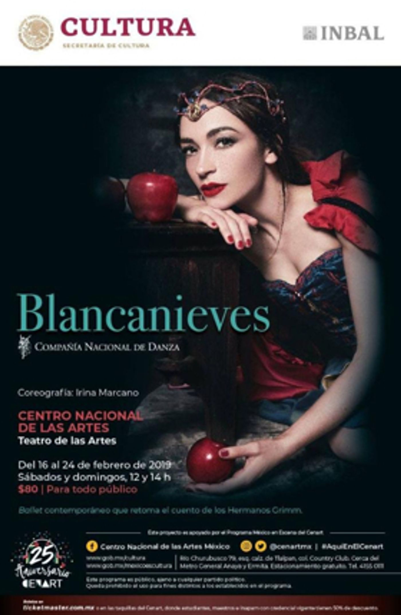 Por tercera ocasión, regresará Blancanieves de la CND al Cenart  Image