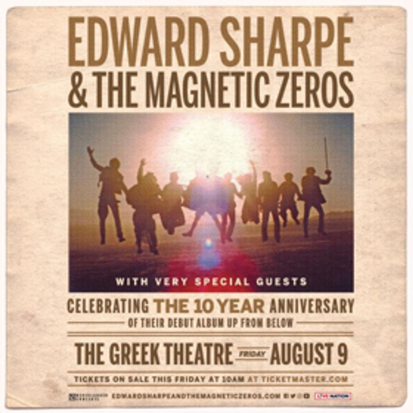 Edward Sharpe And The Magnetic Zeros Announce Show At The Greek Theater Edward Sharpe And The Magnetic Zeros Announce Show At The Greek Theater Image