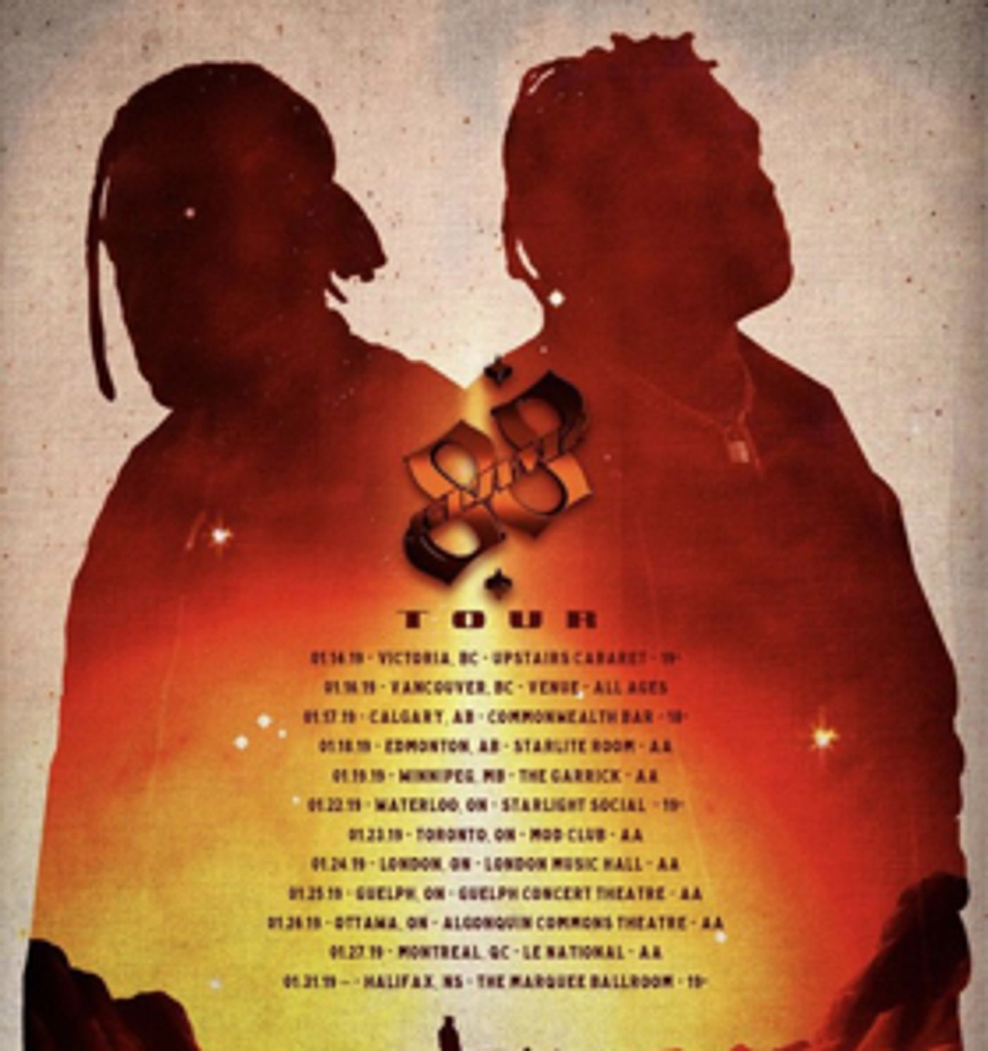 88GLAM Release 2019 Canada Tour Dates  Image