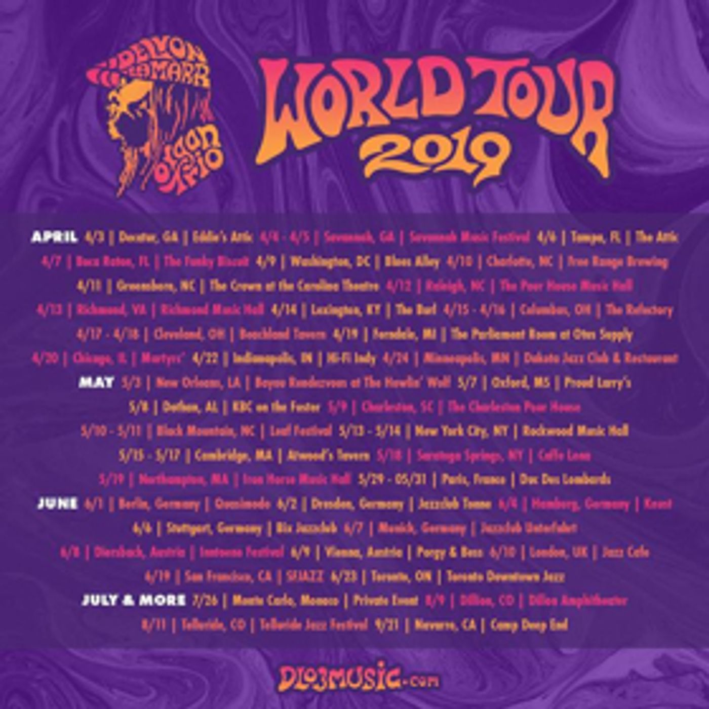 Delvon Lamarr Organ Trio Announces 2019 World Tour Delvon Lamarr Organ Trio Announces 2019 World Tour Image