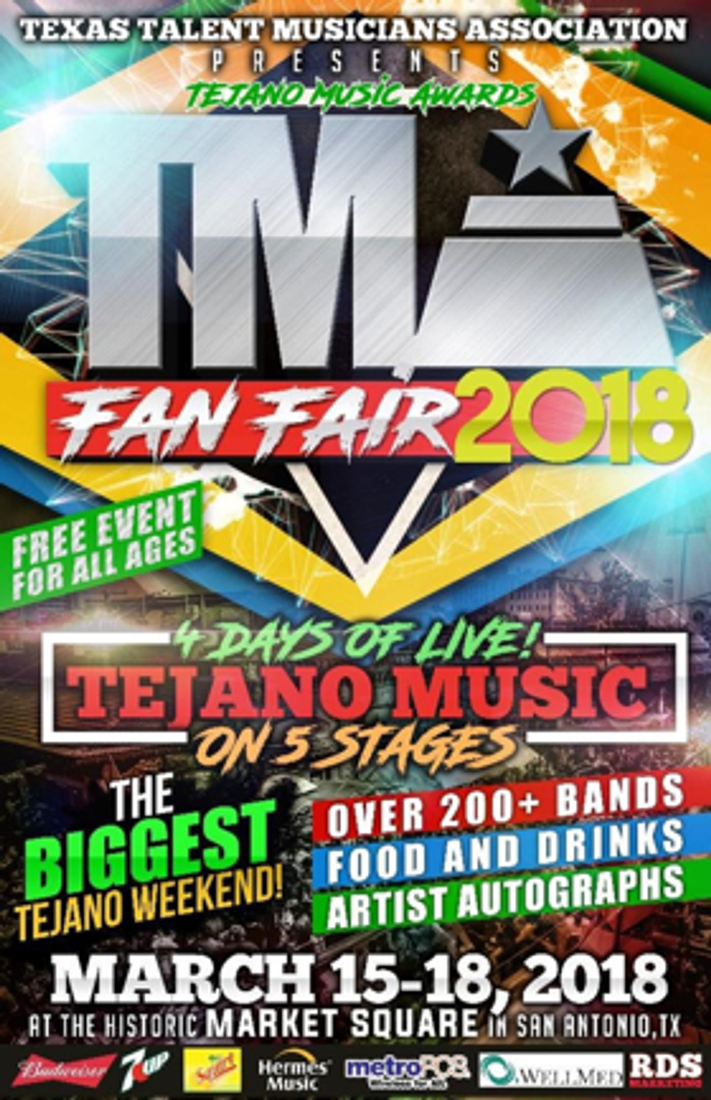 The Tejano Music Awards Fan Fair 2018 Kicks Off This Thursday 3/15 The Tejano Music Awards Fan Fair 2018 Kicks Off This Thursday 3/15 Image