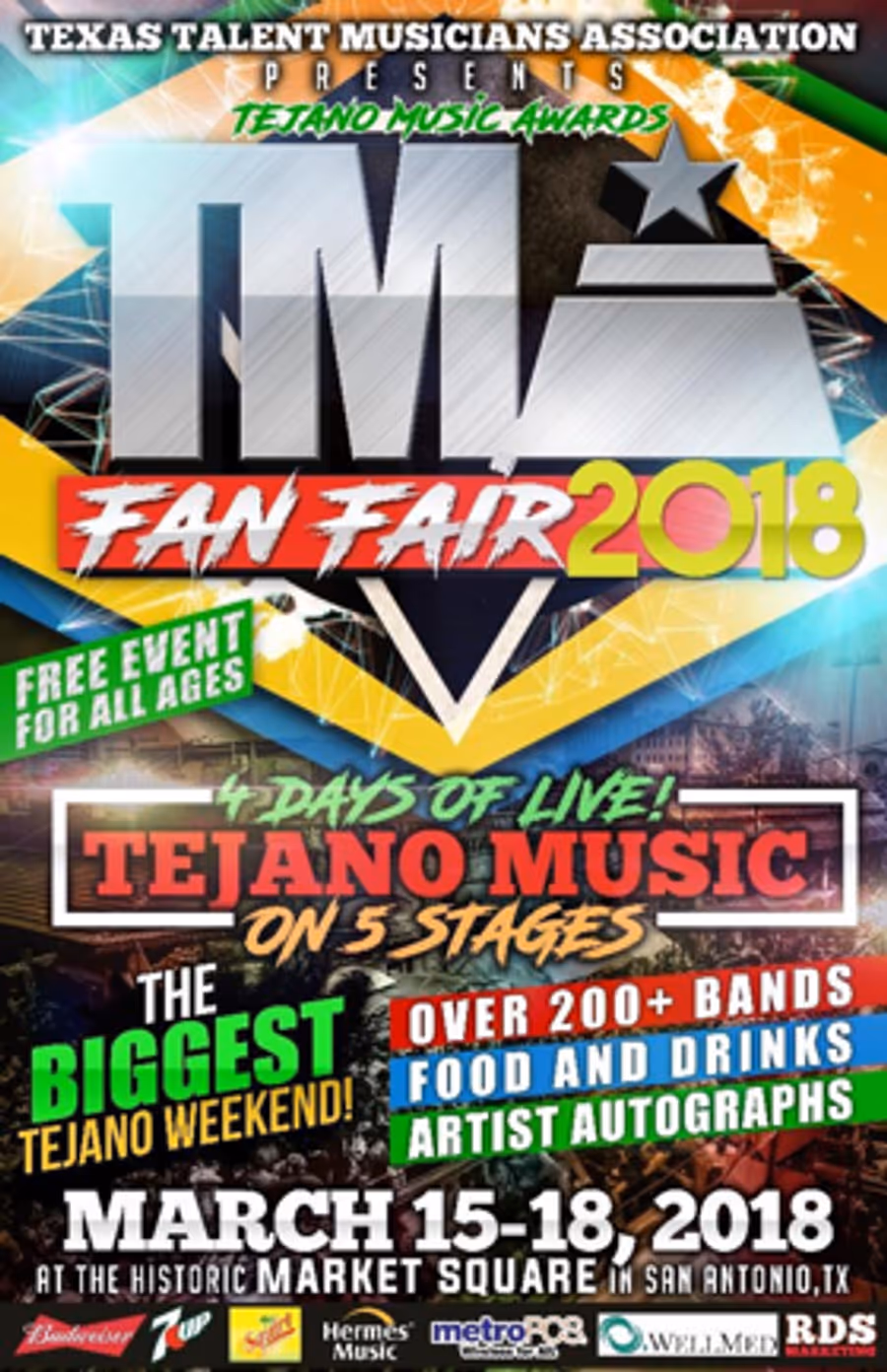 The Tejano Music Awards Fan Fair 2018 Kicks Off This Thursday 3/15 Image