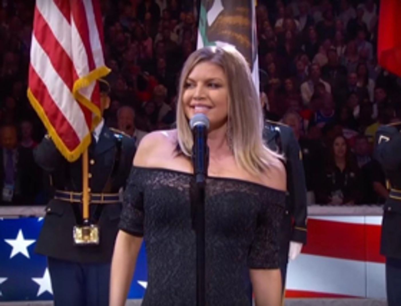 Fergie Apologizes For NBA All-Star National Anthem Performance Fergie Apologizes For NBA All-Star National Anthem Performance Image