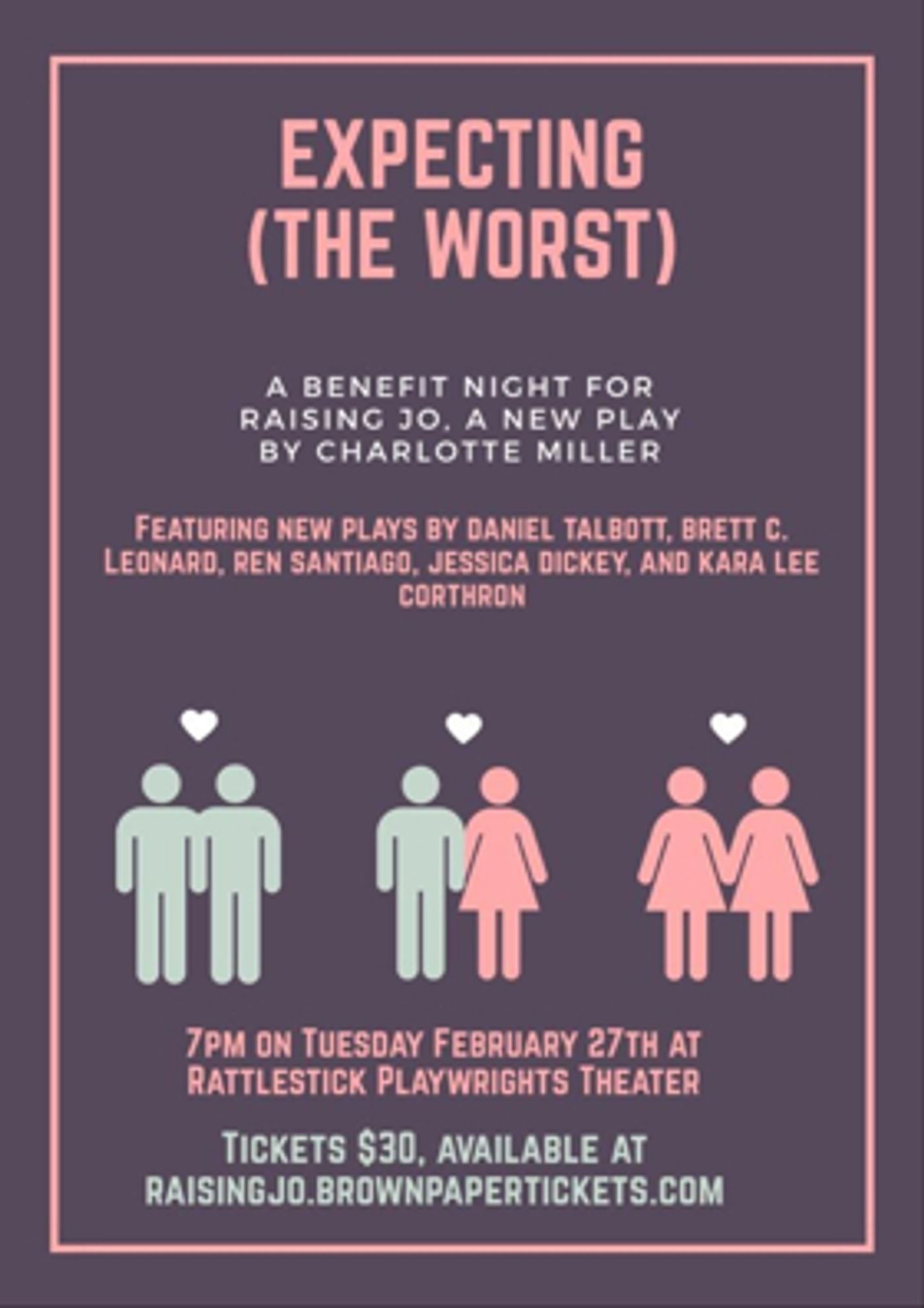 Writers Announced for EXPECTING (THE WORST) at Rattlestick  Image