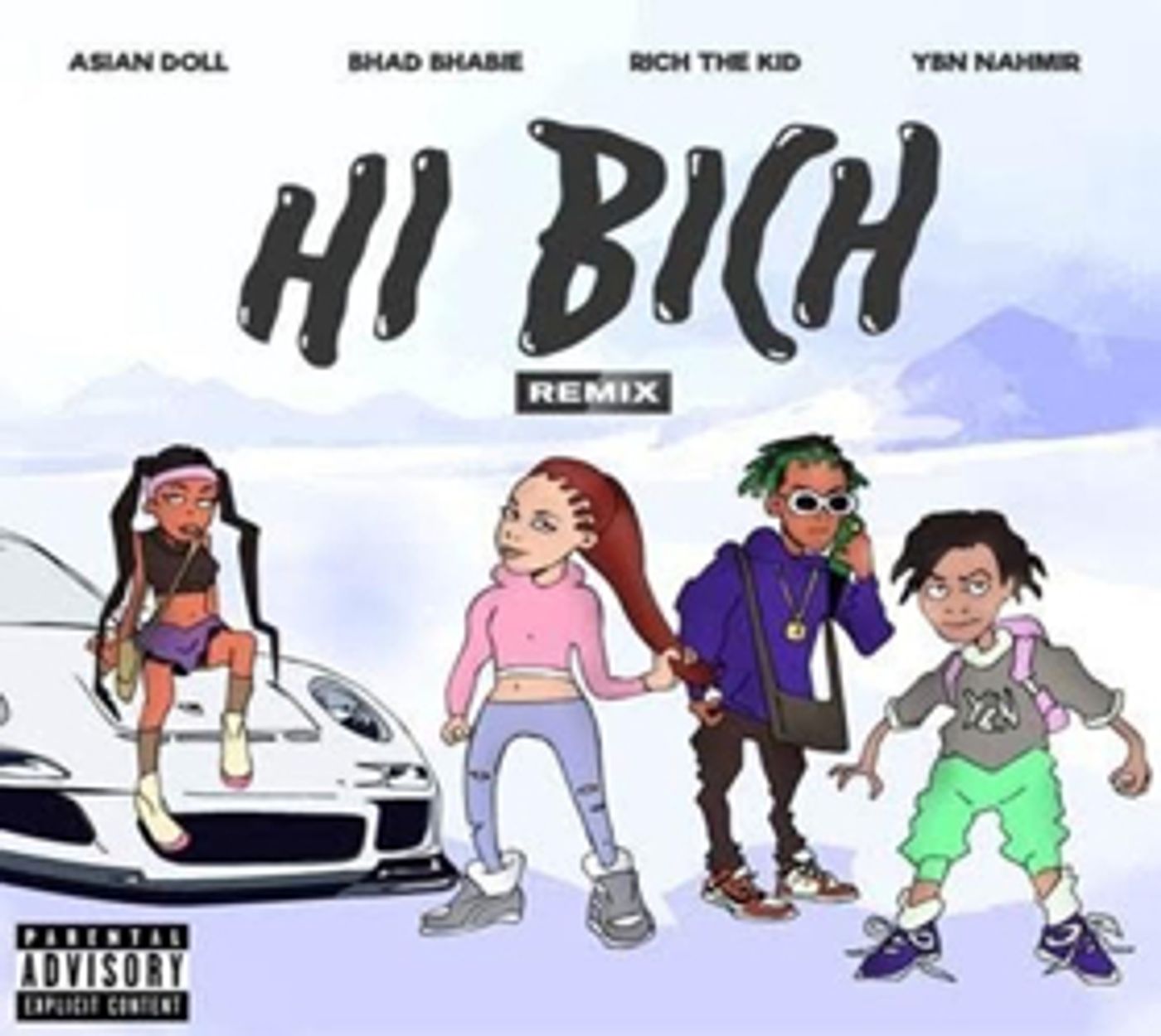 Bhad Bhabie Introduces HI BICH REMIX Featuring Asian Doll, Rich the Kid, Ybn Nahmir  Image