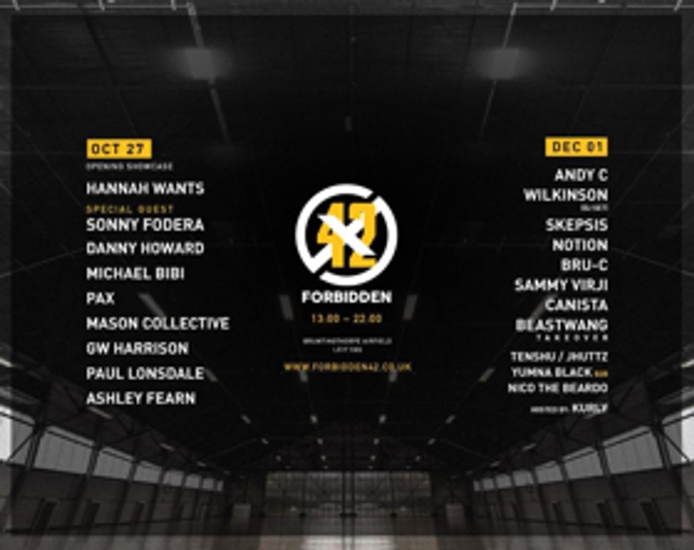 Forbidden 42 Announce Andy C, Hannah Wants, Wilkinson, Sonny Fodera, Skepsis, Michael Bibi, and More  Image