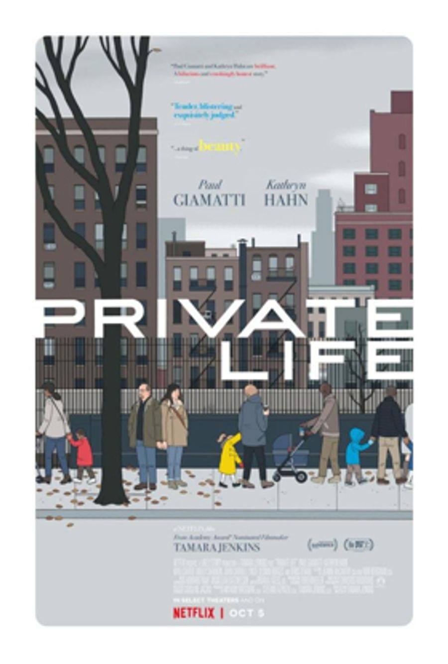 Netflix Releases the Key Art for PRIVATE LIFE Starring Starring Kathryn Hahn, Paul Giamatti, Molly Shannon and Kayli Carter Image