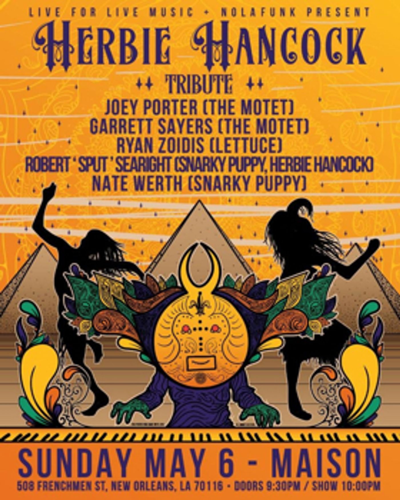 Motet, Snarky Puppy, & Lettuce Members To Pay Tribute To Herbie Hancock During Jazz Fest  Image