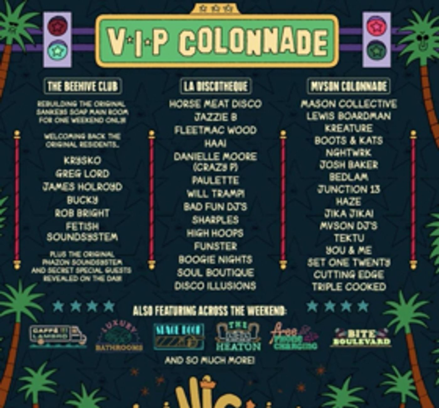 Parklife Festival Reveal VIP Colonnade Line-Up Including the Return of The Beehive Club Parklife Festival Reveal VIP Colonnade Line-Up Including the Return of The Beehive Club Image