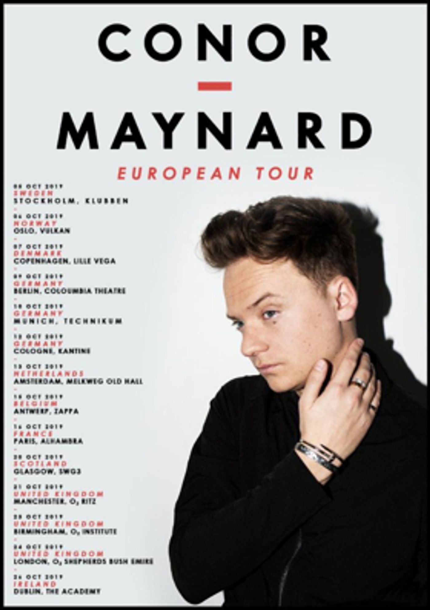 Conor Maynard Announces UK & European Headline Tour Conor Maynard Announces UK & European Headline Tour Image