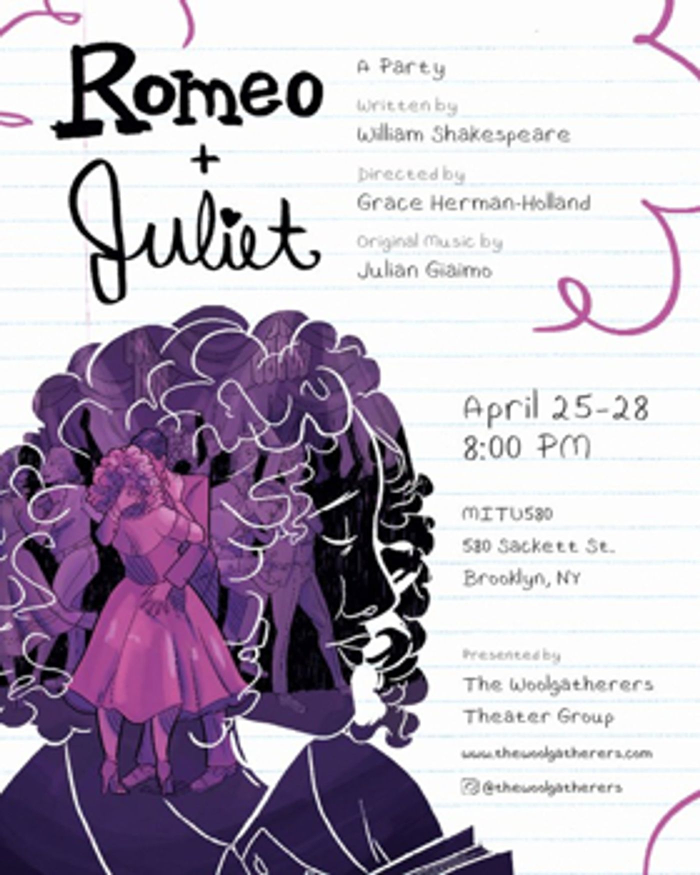 The Woolgatherers Present ROMEO AND JULIET: A PARTY  Image