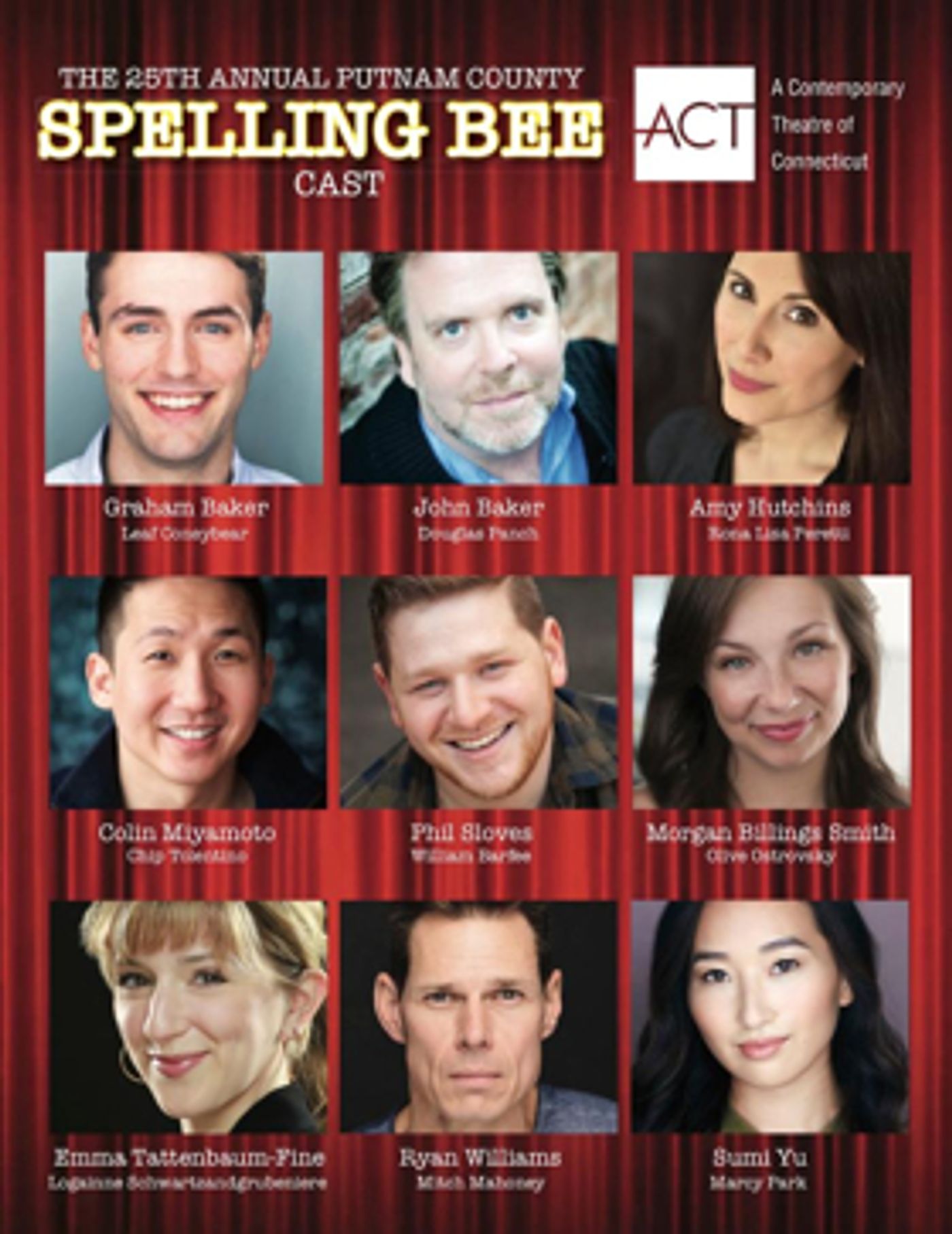 ACT Of Connecticut Announces Cast Of THE 25TH ANNUAL PUTNAM COUNTY SPELLING BEE  Image