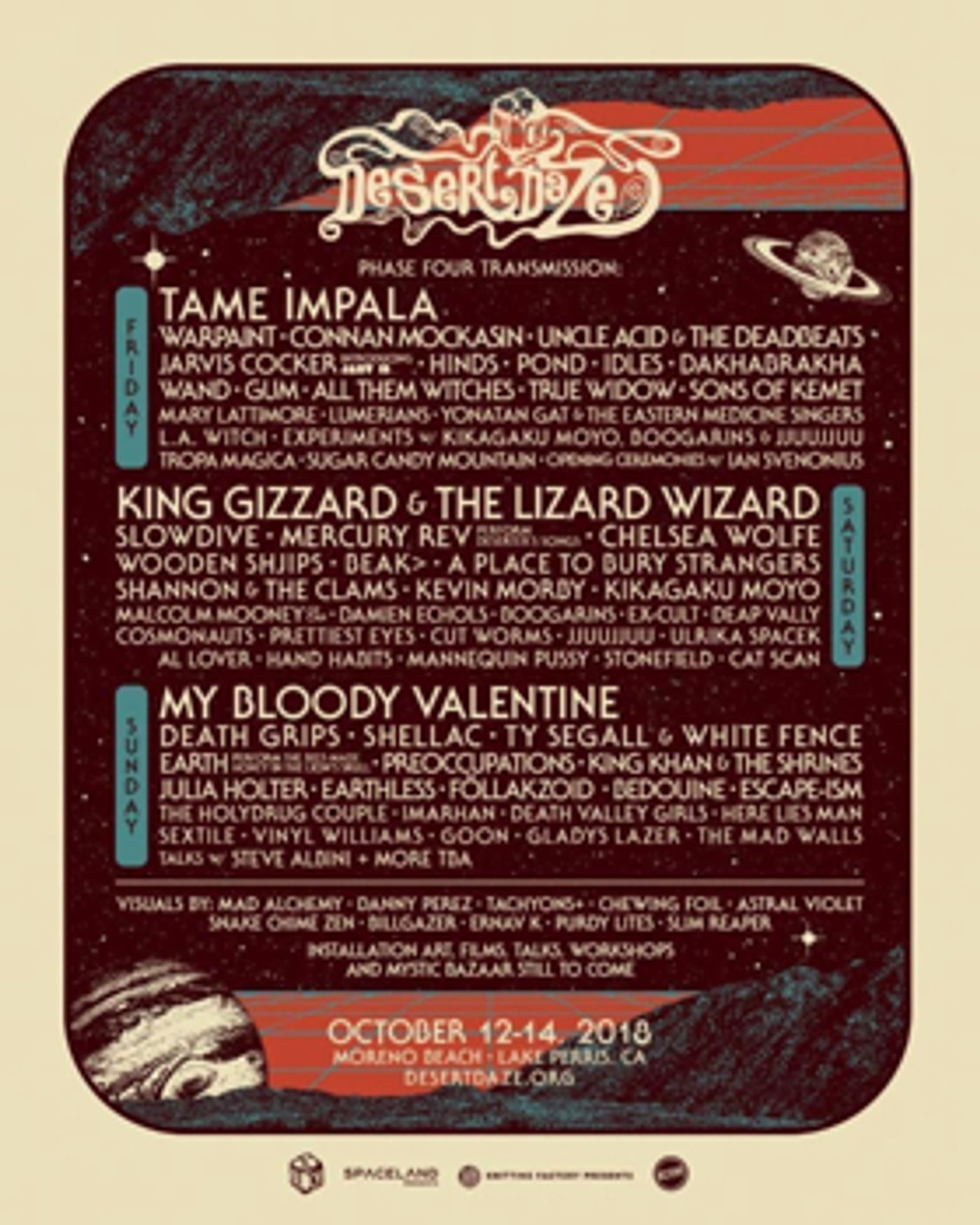 Desert Daze 2018 Reveals Phase Four Transmission Desert Daze 2018 Reveals Phase Four Transmission Image