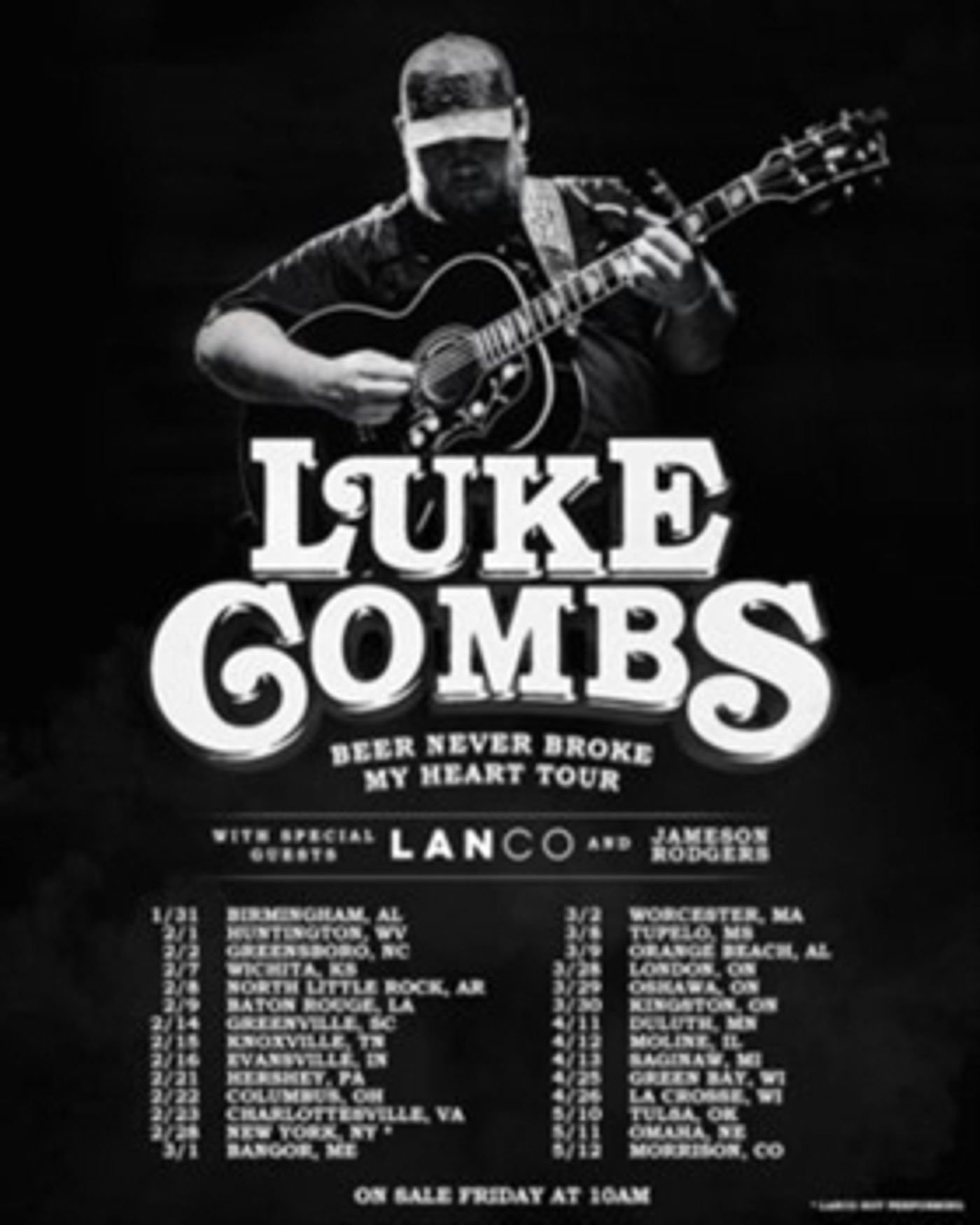 Luke Combs Announces His 2019 Headline Arena Tour Luke Combs Announces His 2019 Headline Arena Tour Image