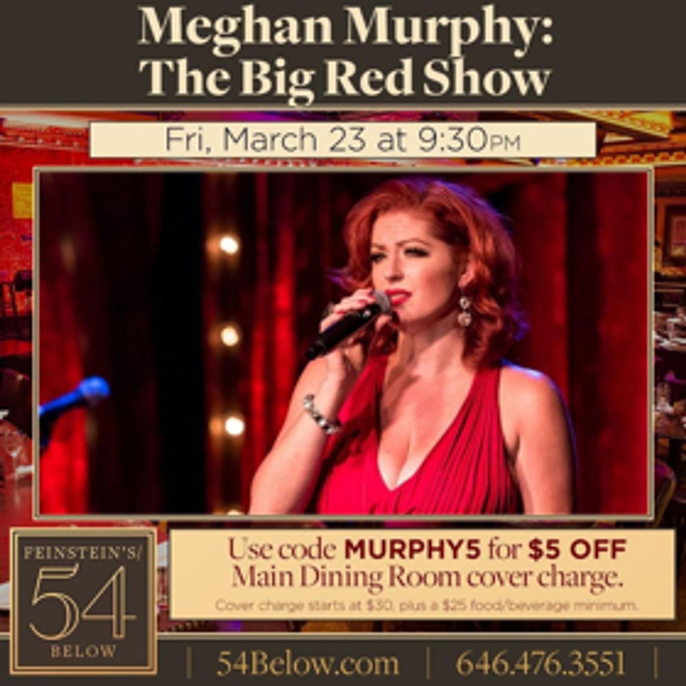 Meghan 'Big Red' Murphy to Headline 'The Big Red Show' at Feinstein's/54 Below Meghan 'Big Red' Murphy to Headline 'The Big Red Show' at Feinstein's/54 Below Image