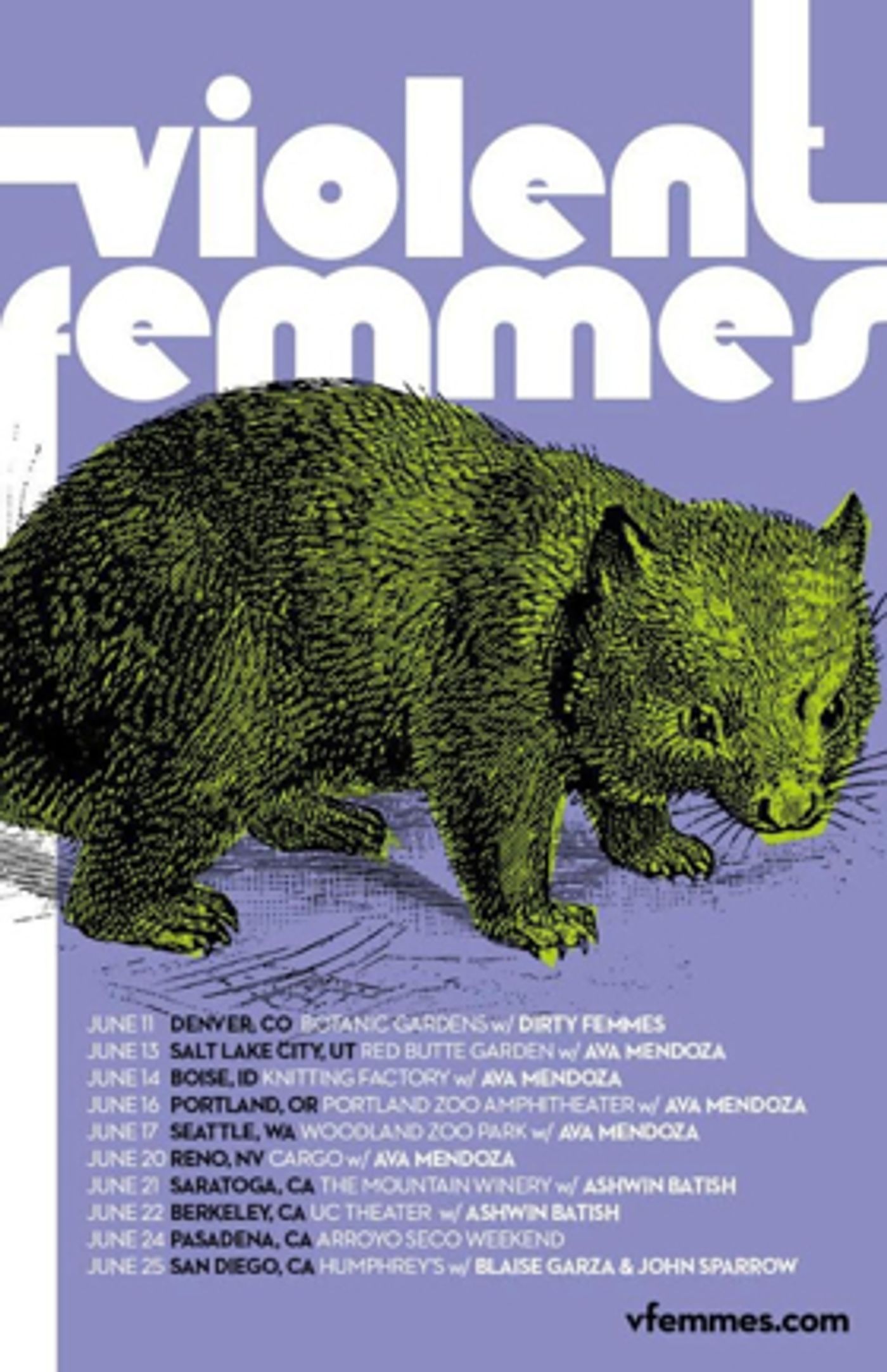 The VIOLENT FEMMES Unveil Summer Tour Featuring Special Guests The VIOLENT FEMMES Unveil Summer Tour Featuring Special Guests Image