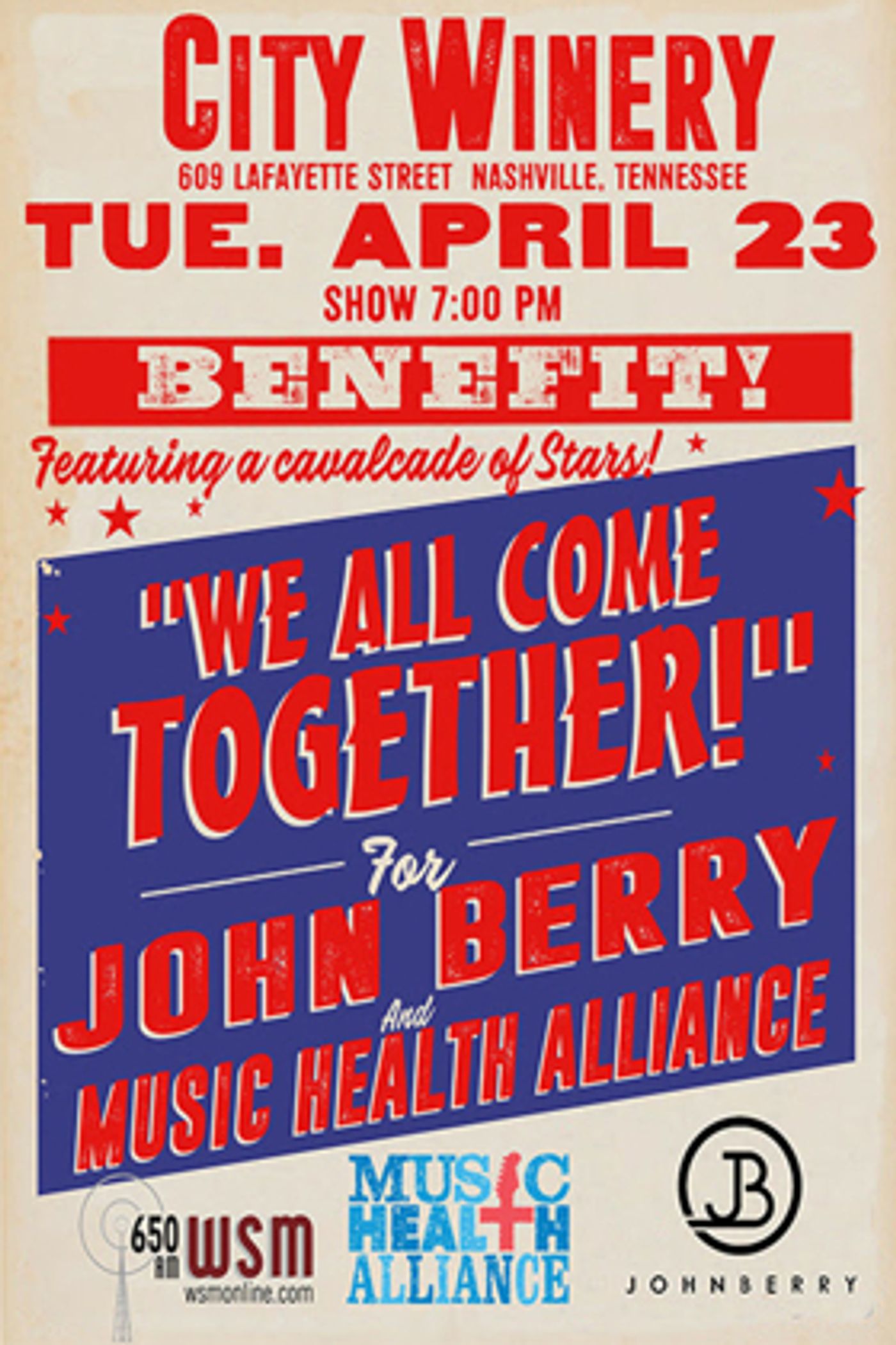 “We All Come Together' for John Berry and Music Health Alliance Announces Text-To-Donate and Online Auction For Benefit  Image