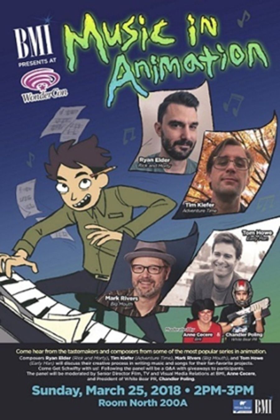 BMI & White Bear PR To Present MUSIC IN ANIMATION Panel at Wondercon  Image