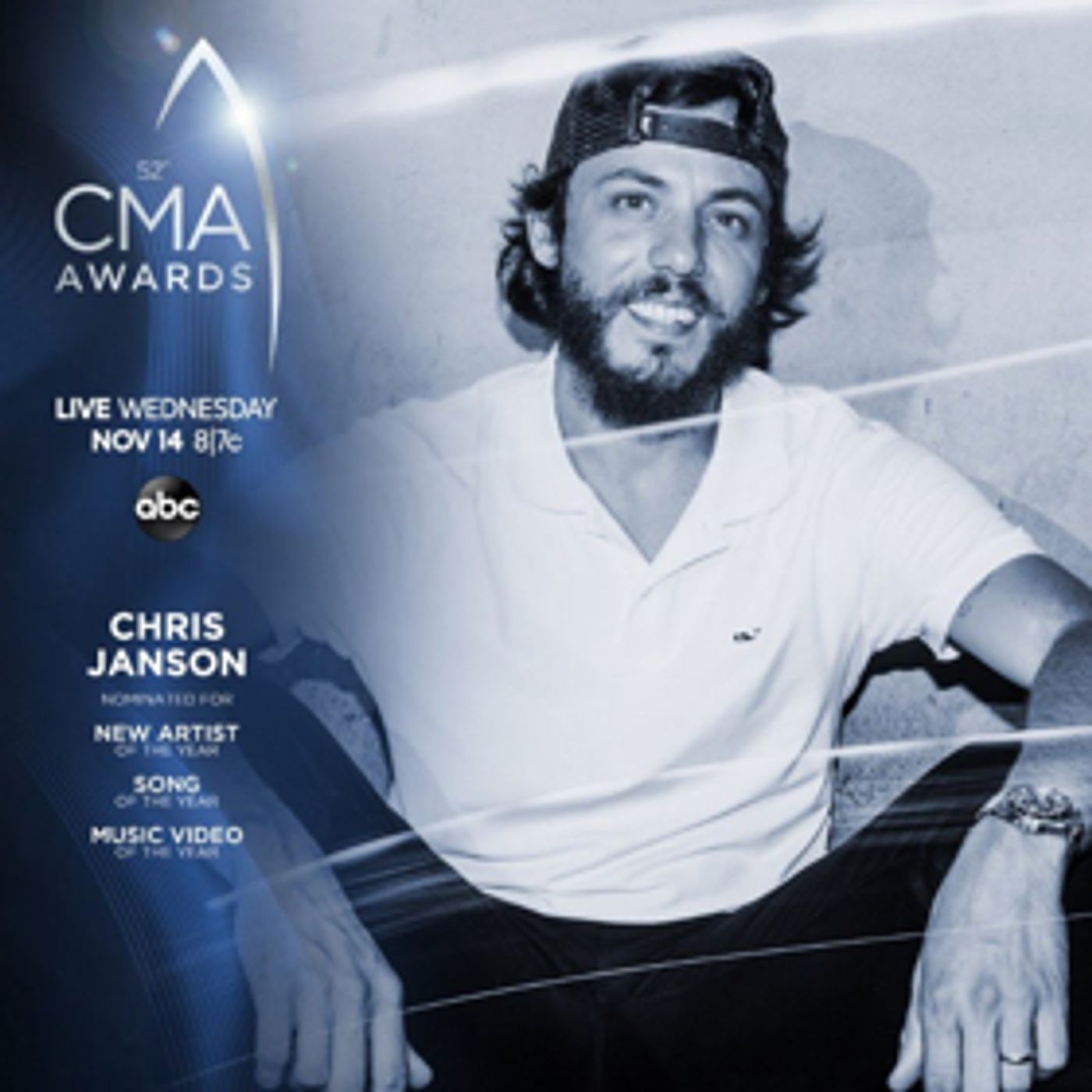 Chris Janson Ties For Top Earning First Time CMA Nominee With Three Nominations  Image