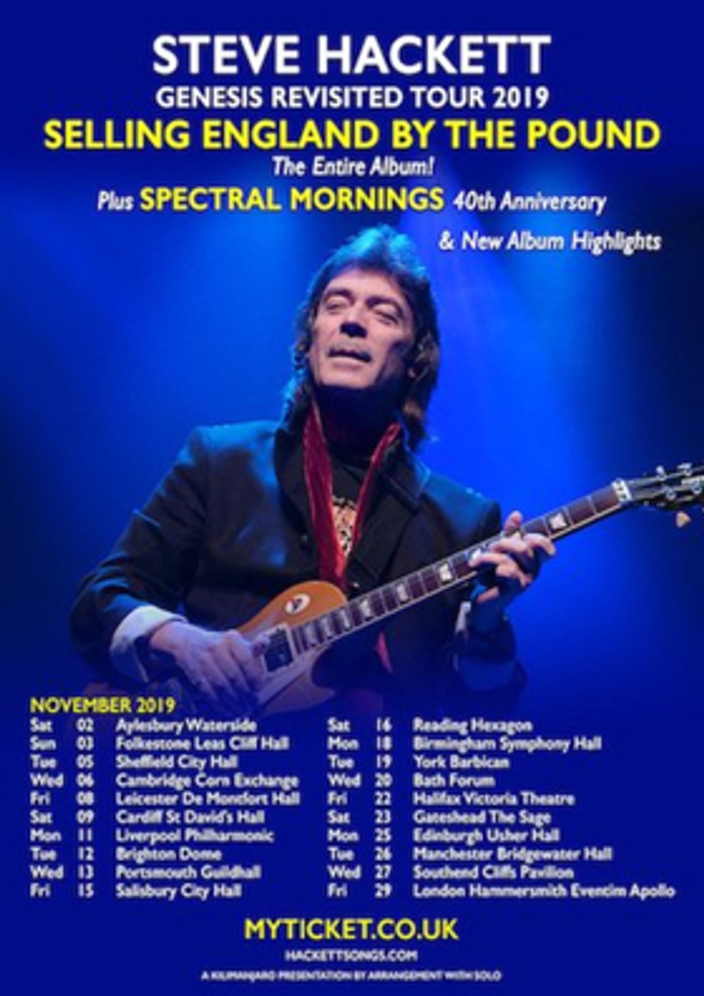 Steve Hackett Announces 'Selling England By The Pound' UK Tour Steve Hackett Announces 'Selling England By The Pound' UK Tour Image